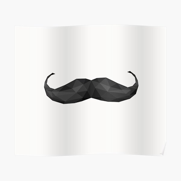 Mustache digital Poster