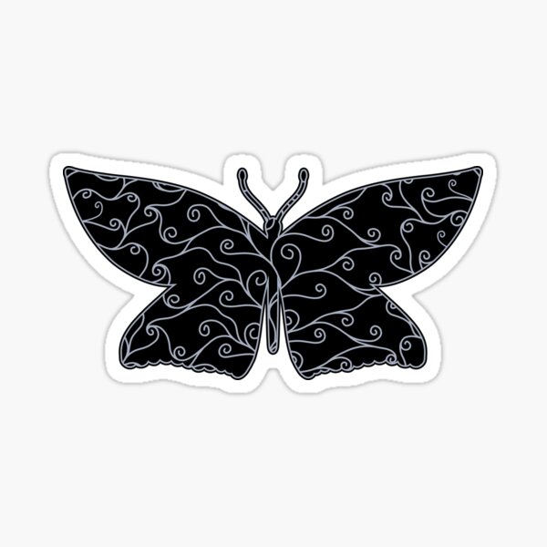 Item preview, Silver Swirls, Black Silk designed and sold by StephOBrien.