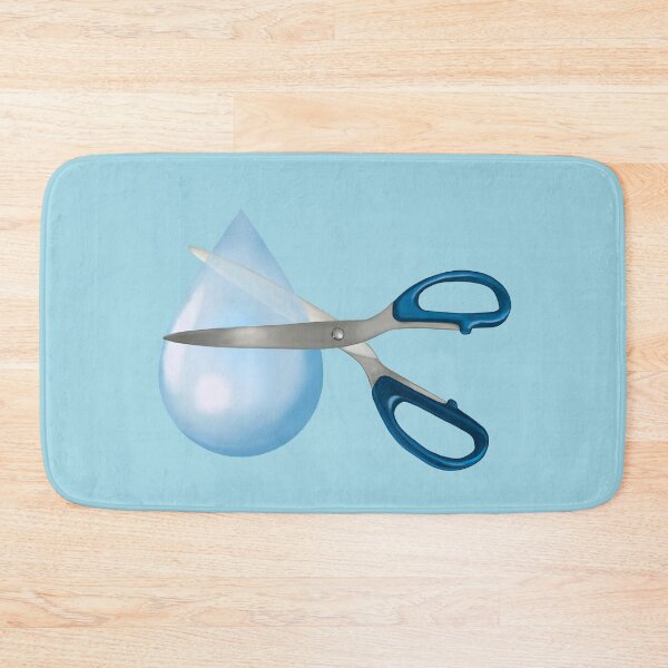 Item preview, A pair of scissors cutting a drop of water - Save on water usage designed and sold by HayesAtHome.