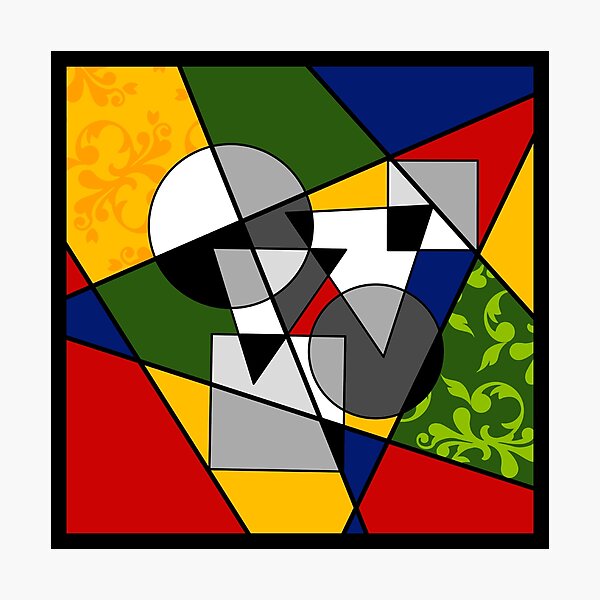 Colourful Geometric Design Photographic Print
