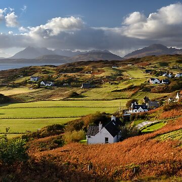Artwork thumbnail, Tarskavaig and The Cuillins of Skye in Autumn Scotland by PhotosEcosse