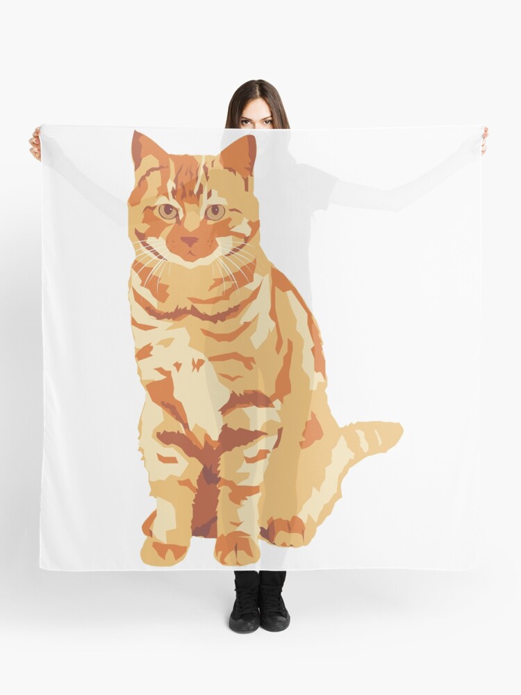 Foulard Chat Roux Par Bluhak Redbubble