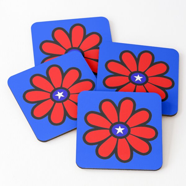 Item preview, Patriotic Daisy Flower Power 60's 70s Retro Vintage Hippie Gardening  designed and sold by funnytshirtemp.