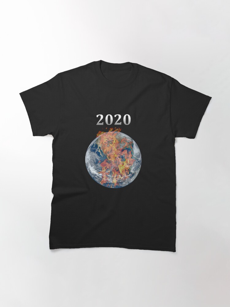 Thumbnail 2 of 7, Classic T-Shirt, Year 2020 Pandemic World Burn designed and sold by richtatejr.