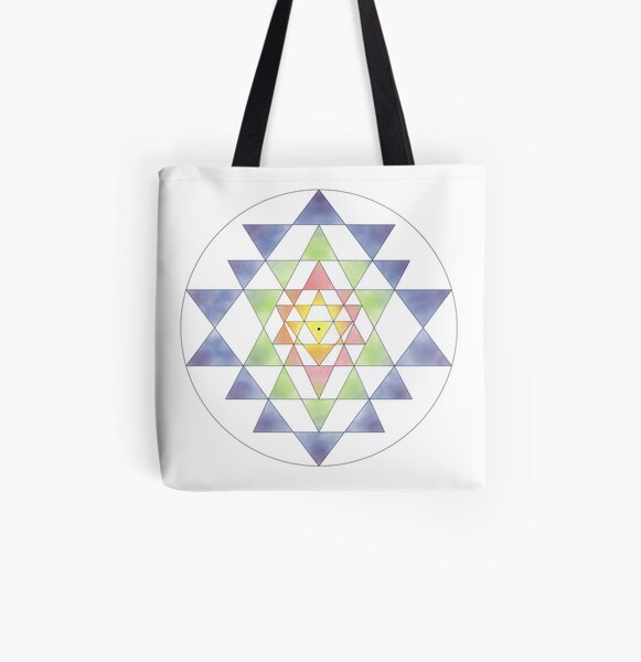 Sri Yantra 10 All Over Print Tote Bag