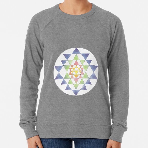 Sri Yantra 10 Lightweight Sweatshirt