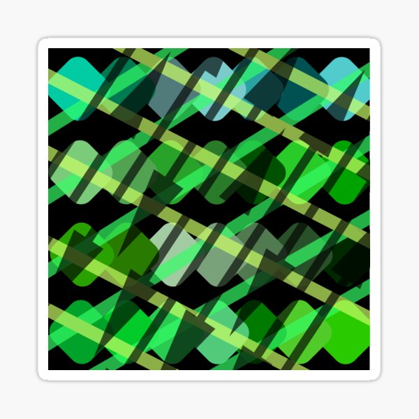 Crazy-Green Sticker