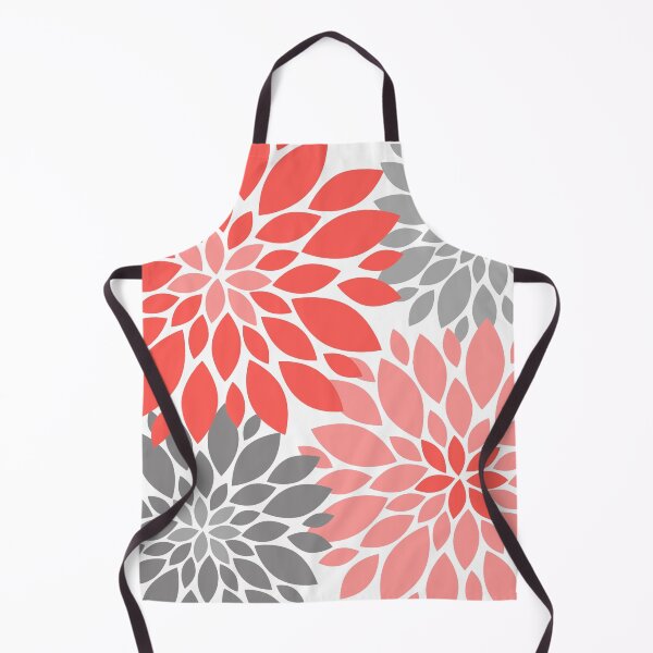 Item preview, Corol and Gray Dahlia Floral Pattern designed and sold by IoanaHraball.
