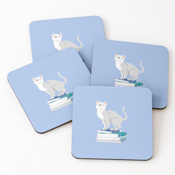 Item preview, Smiling Reader Cat designed and sold by isa-and-trees.