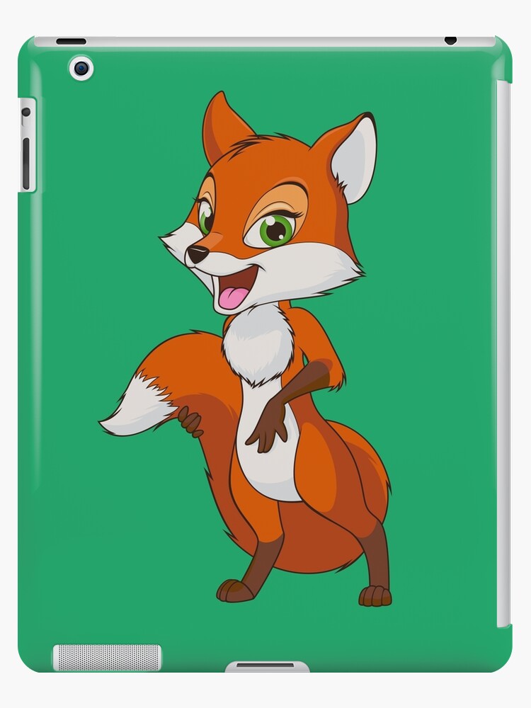  Funda y vinilo para iPad «personaje de dibujos animados de zorro hembra, dibujos animados, dibujos animados de zorros» de Halalolo