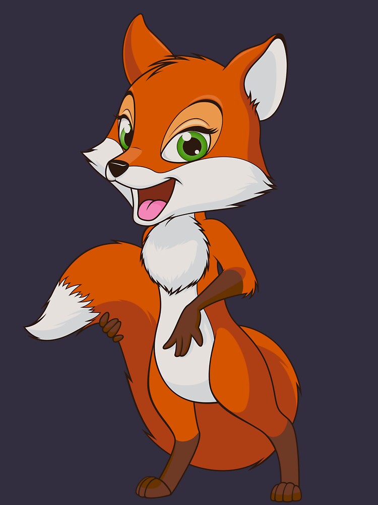 "female fox cartoon character, Cartoon, Fox Cartoon " T-shirt by