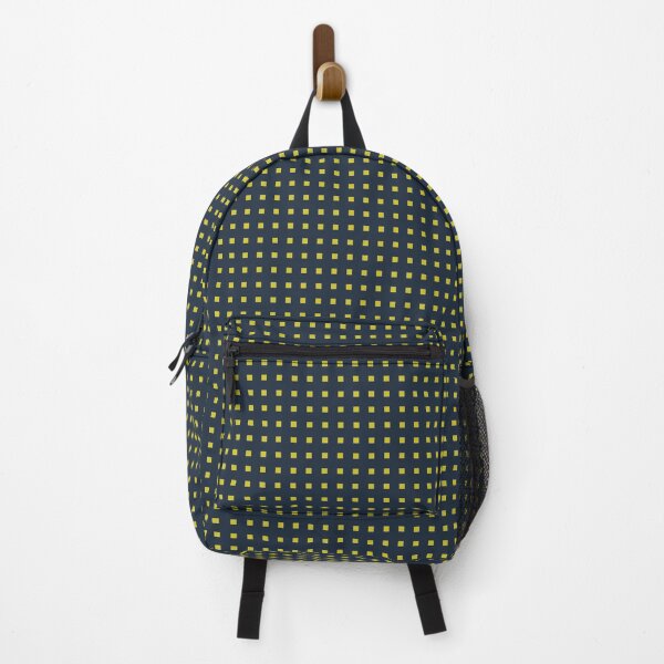 Item preview, Yellow Retro Squares On Blue Background designed and sold by Julien Vanélian.