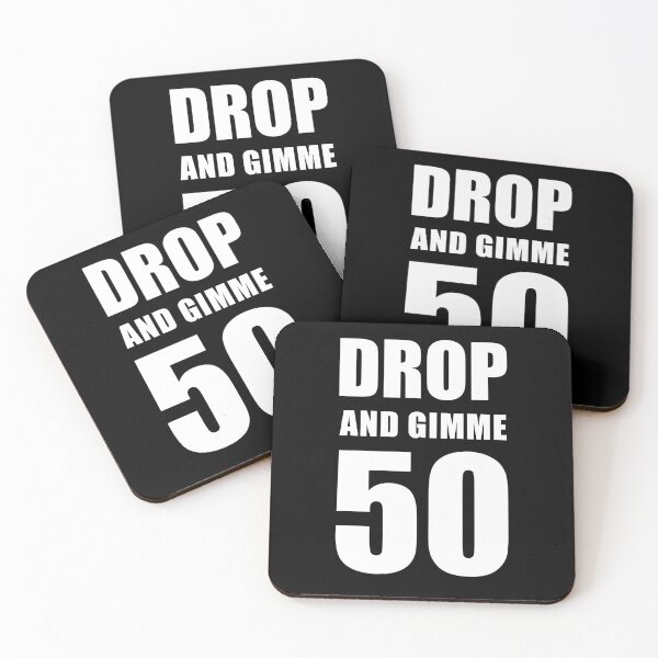 Item preview, Fitness Workout Funny Drop And Gimme 50 Gift designed and sold by SuperFreshArt.