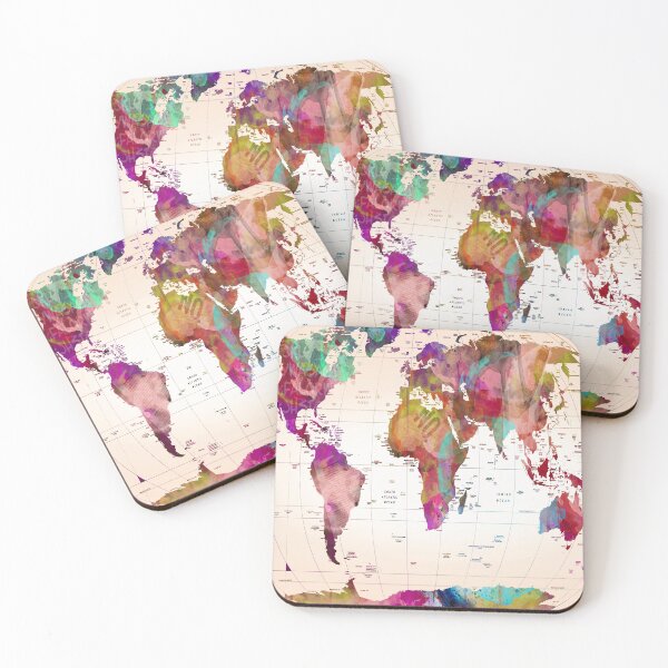 Item preview, map of the world designed and sold by mark ashkenazi.