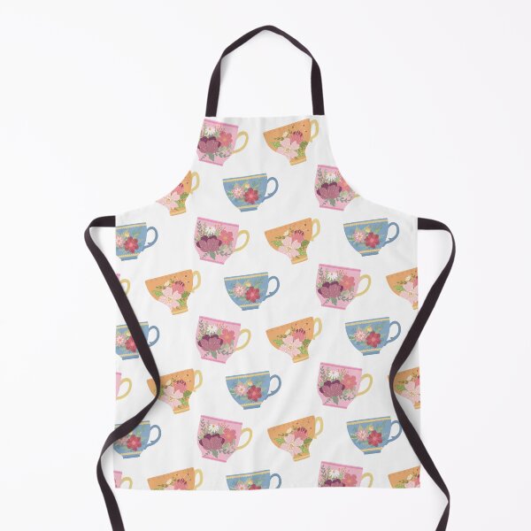 Item preview, Time for Tea! Sweet Floral Teacup Print, Morning Cuppa Remix designed and sold by RecklessRosey.