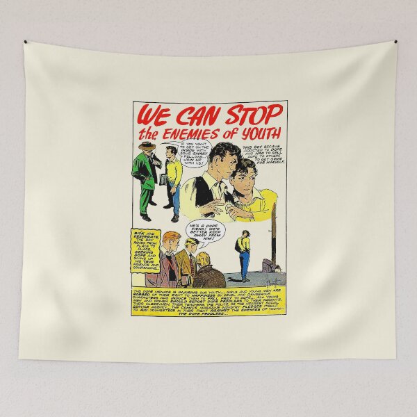 Item preview, WE CAN STOP THE ENEMIES OF YOUTH designed and sold by ThrowbackAds.