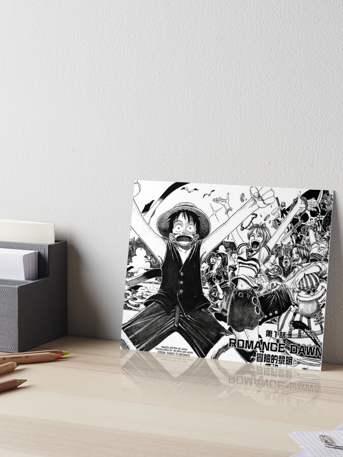 One Piece First Page Art Board Print By Dastora Redbubble