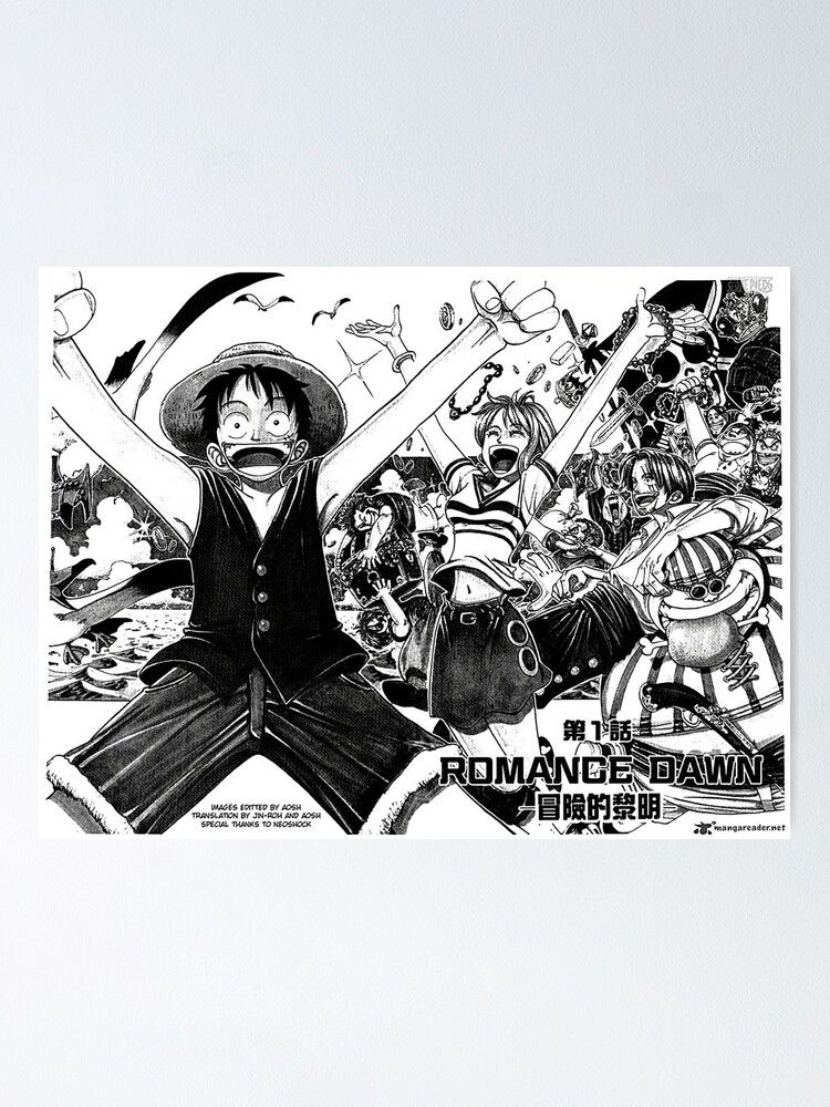 One Piece First Page Poster By Dastora Redbubble
