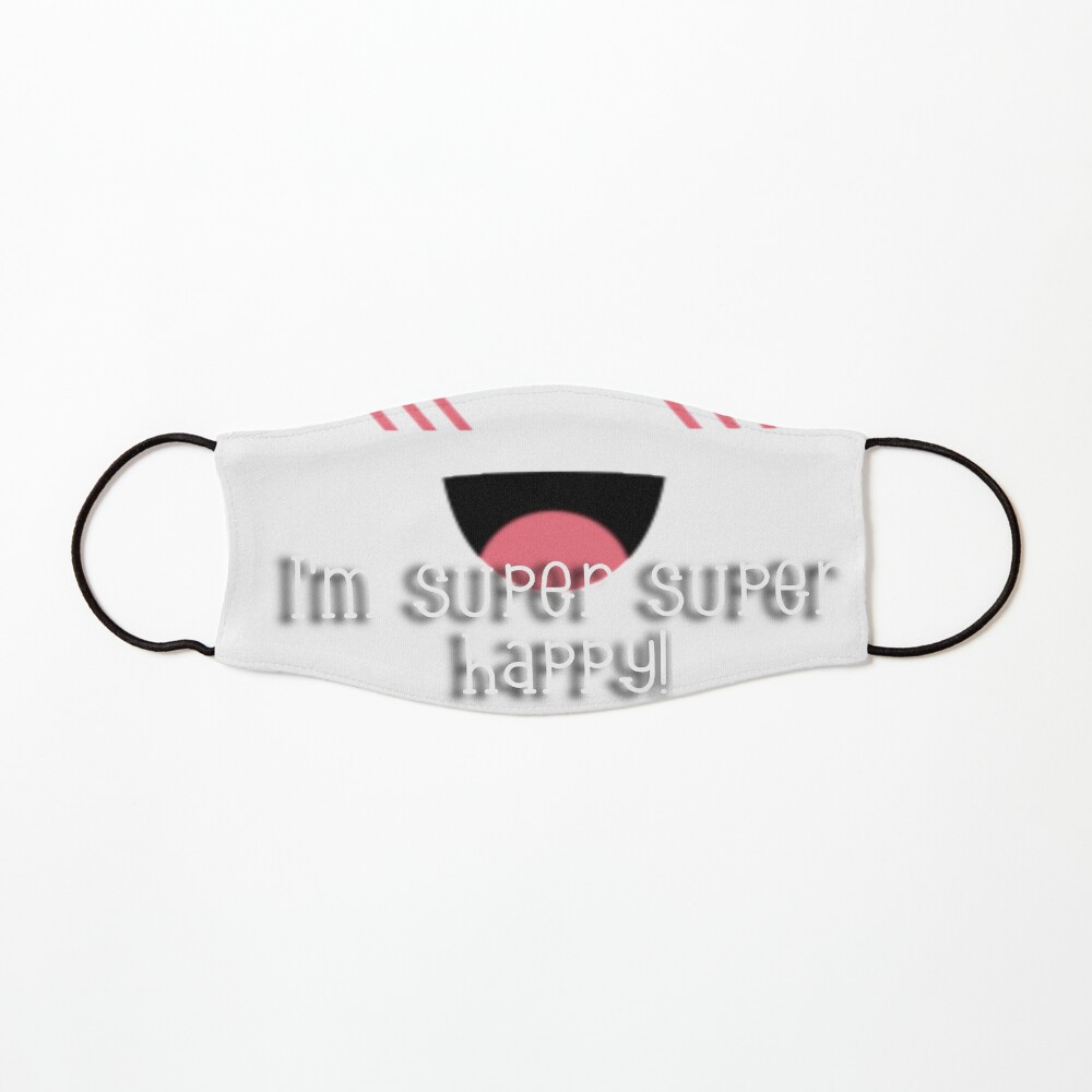 Roblox Super Super Happy Mask By Shaniarobloxx Redbubble - safety glasses roblox