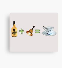 Rum + Bell = Chipped Cup (Rumbelle) Canvas Print