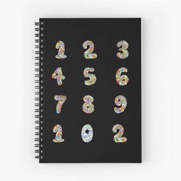 Item preview, Numbers 0 to 9 Funny and Colorful Cute Monster Creatures designed and sold by funwithletters.