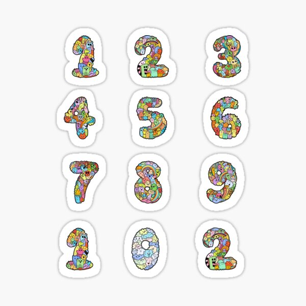 Premium Vector  Cute monster numbers one two three four five six seven  eight nine and zero funny kid decorative digit elements