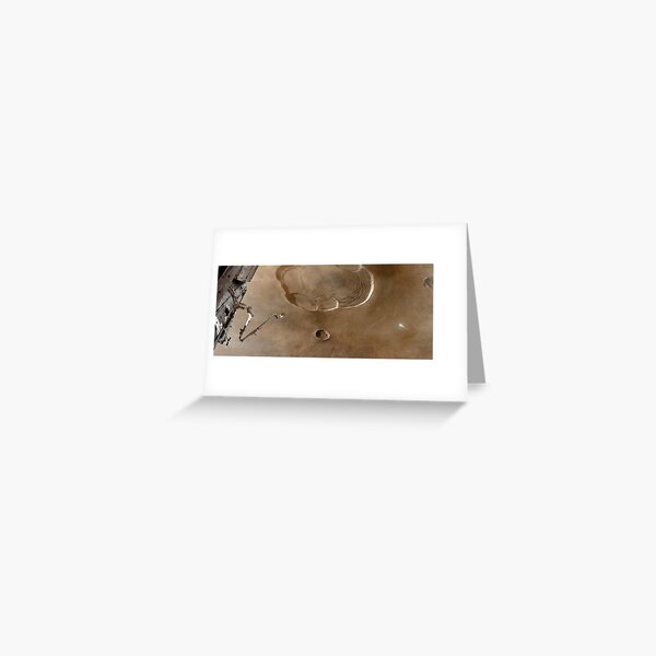Olympus Mons From Orbit Greeting Card