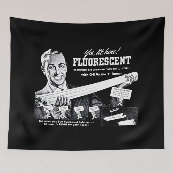 Item preview, FLUORESCENT LIGHT ADVERT (1950s) designed and sold by ThrowbackAds.