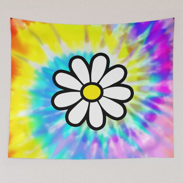 Item preview, Tie Dye Daisy Hippie Boho Pattern Happy Pattern designed and sold by funnytshirtemp.