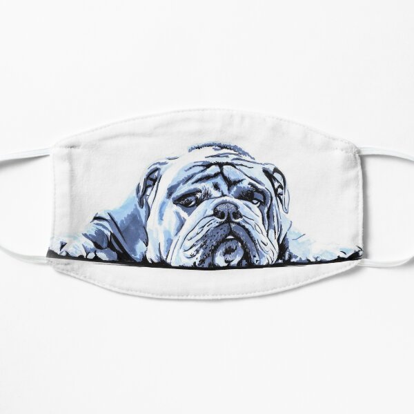 Download English Bulldog Face Masks Redbubble PSD Mockup Templates