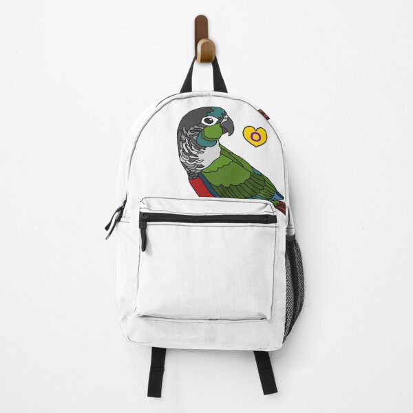 Item preview, Intersex Heart Crimson Bellied Conure designed and sold by AdoraBirdArt.