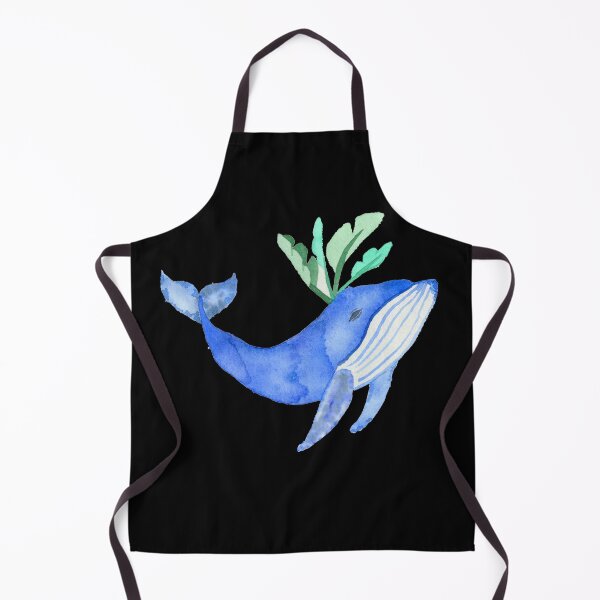 Item preview, Whale spouting leaves, black designed and sold by Sonderblume.