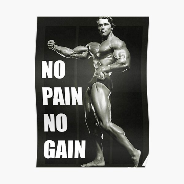 Arnold Schwarzenegger No Pain No Gain! Poster