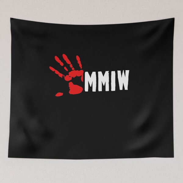 Item preview, MMIW Red Hand No More Stolen Sisters Native American Women Indigenous People First Nation Protest Art designed and sold by WillPowerApp.