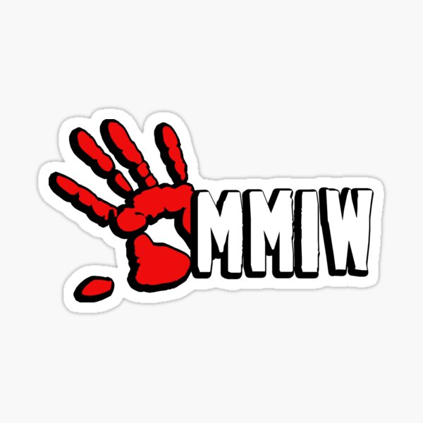 MMIW Red Hand No More Stolen Sisters Native American Women Indigenous People First Nation Protest Art Sticker