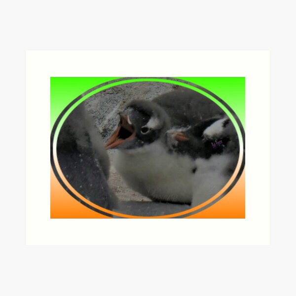 Item preview, Hungry Baby Penguin, Antarctica designed and sold by Bev Pascoe.