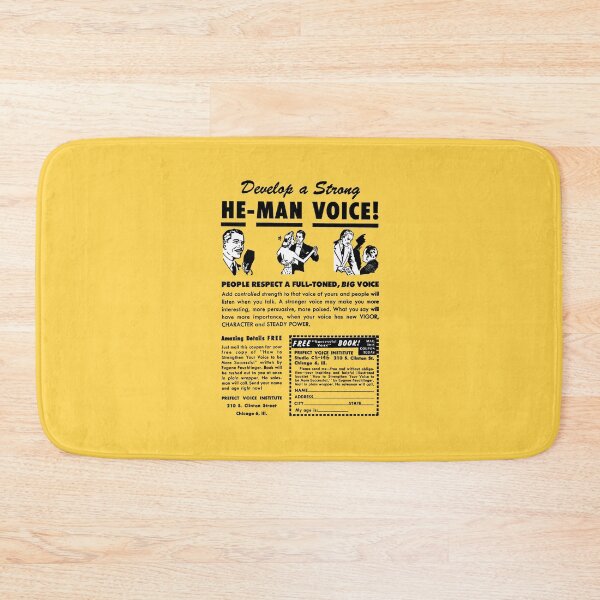 Item preview, HE MAN VOICE designed and sold by ThrowbackAds.