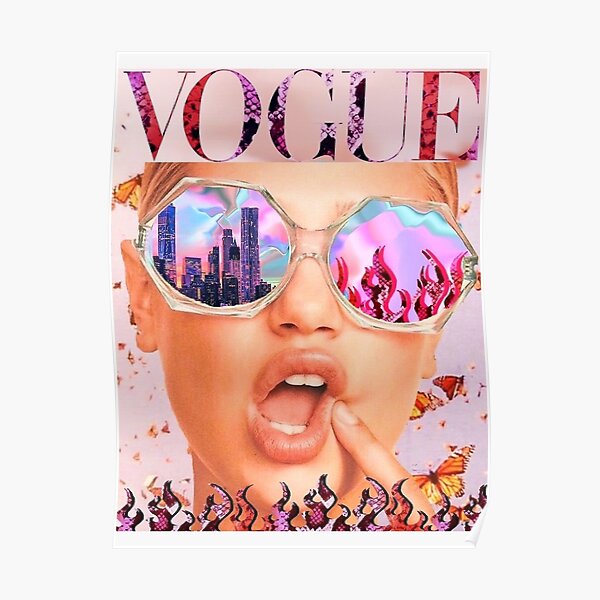 Magazine cover aesthetic Poster