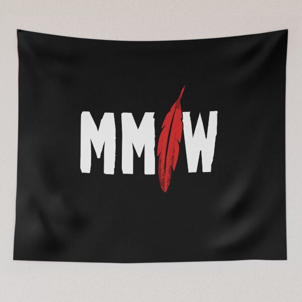 Item preview, MMIW Red Hand No More Stolen Sisters Native American Women Indigenous People First Nation Protest Art designed and sold by WillPowerApp.