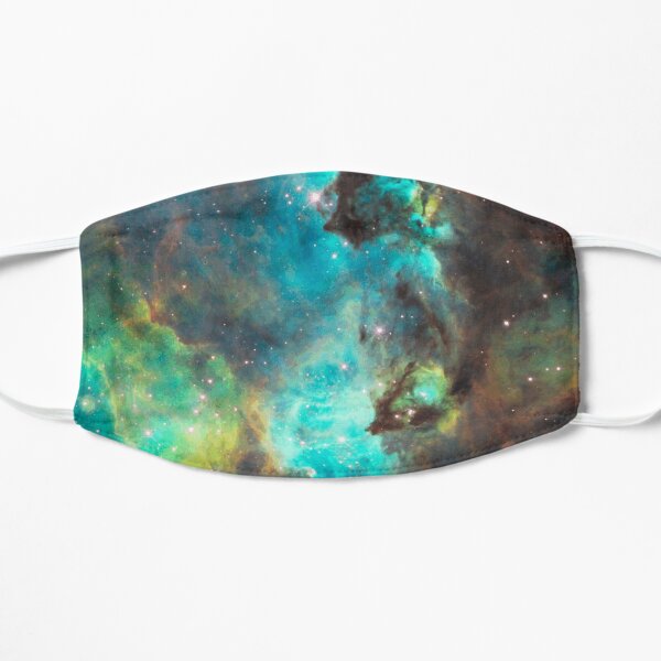 Green Galaxy Flat Mask