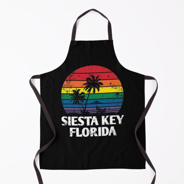 Item preview, Siesta Key, FL Retro LGBT Pride Rainbow Palm Tree designed and sold by MeganLea.