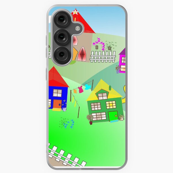 Item preview, Kids Colorful Little Village Illustration designed and sold by Artification.
