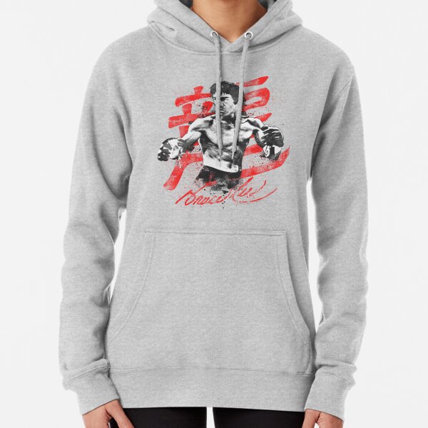Postura de lucha de Bruce Lee Sudadera con capucha