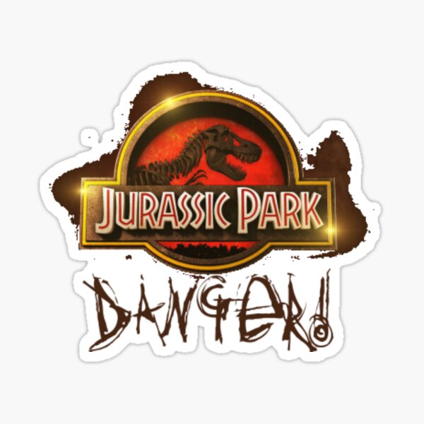 Jurassic Park Danger World Dinosaur Sticker