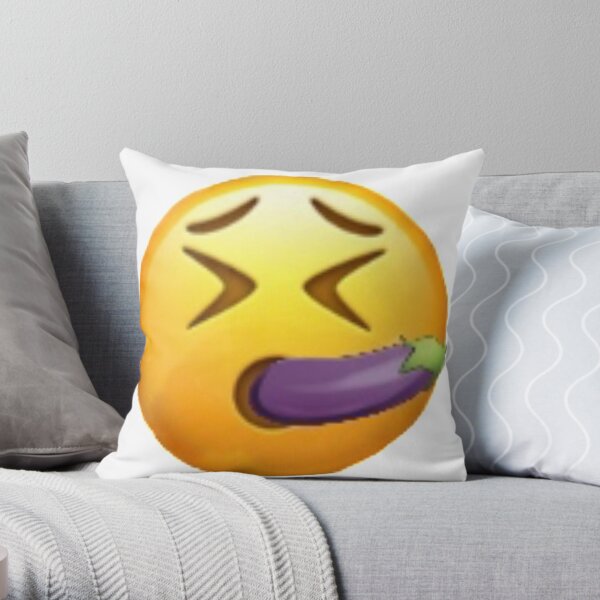 eggplant emoji pillow