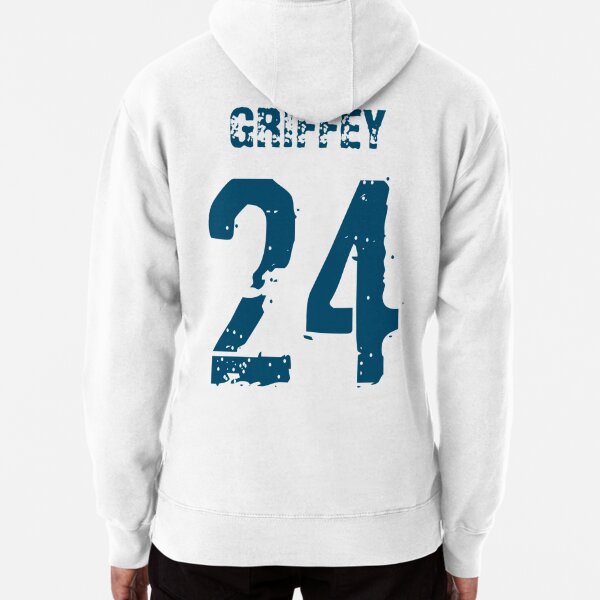 Baseball Mens #24 Ken Griffey Jr. Alternate Green' Unisex Lightweight Terry  Hoodie