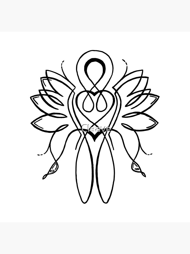 "Celtic Angel in Black" Coasters (Set of 4) for Sale by Cleave Redbubble