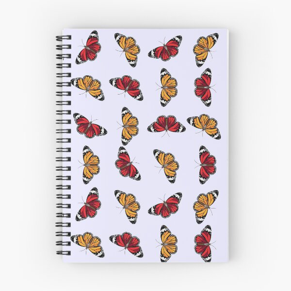 Item preview, Red / orange butterfly pattern designed and sold by NatureArtUK.