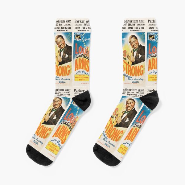 Louis Armstrong - vintage concert poster Socks