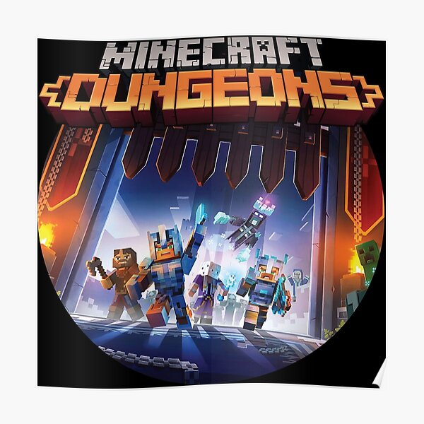 Minecraft Dungeons Poster A5 A4 A3 A2 A1 A0 V3 
